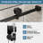 56"-60" W x 60" H Frameless Single Sliding Shower Door, Matte Black Bathtub Door, 5/16" (8mm) Clear Tempered Glass With Explosion-proof Film, Stainless Steel Handle