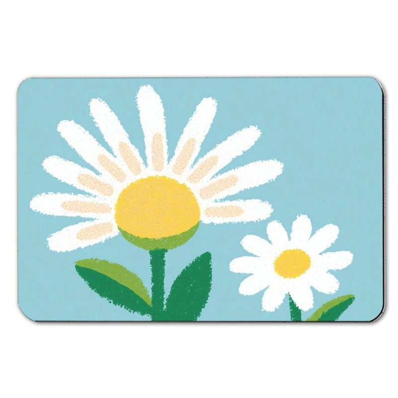 Tapis de bain Minimalist Daisy, 16 x 24 po