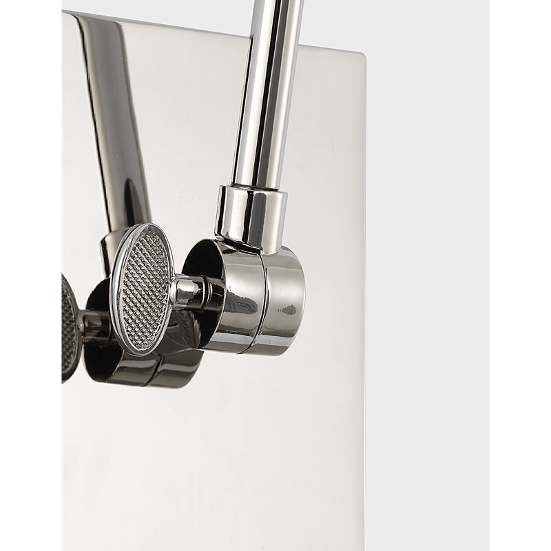 Marie Flanigan 1 - Light Swing Arm, Polished Nickel, Blue