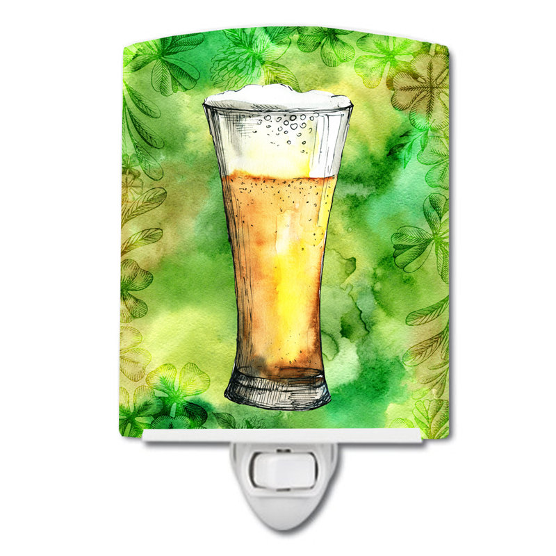 Irish Beer Tall Ceramic Night Light