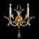 Beveled Arcs Candle Wall Light