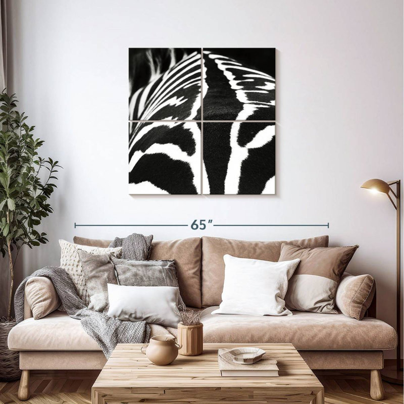 Brampt Zebra Stripes Pattern VI, 38" H x 38" W