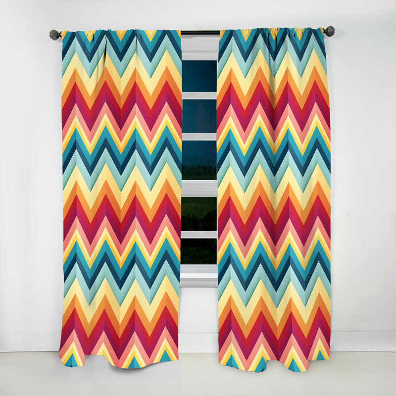 Chevrons Popart, L 52 po x L 95 po