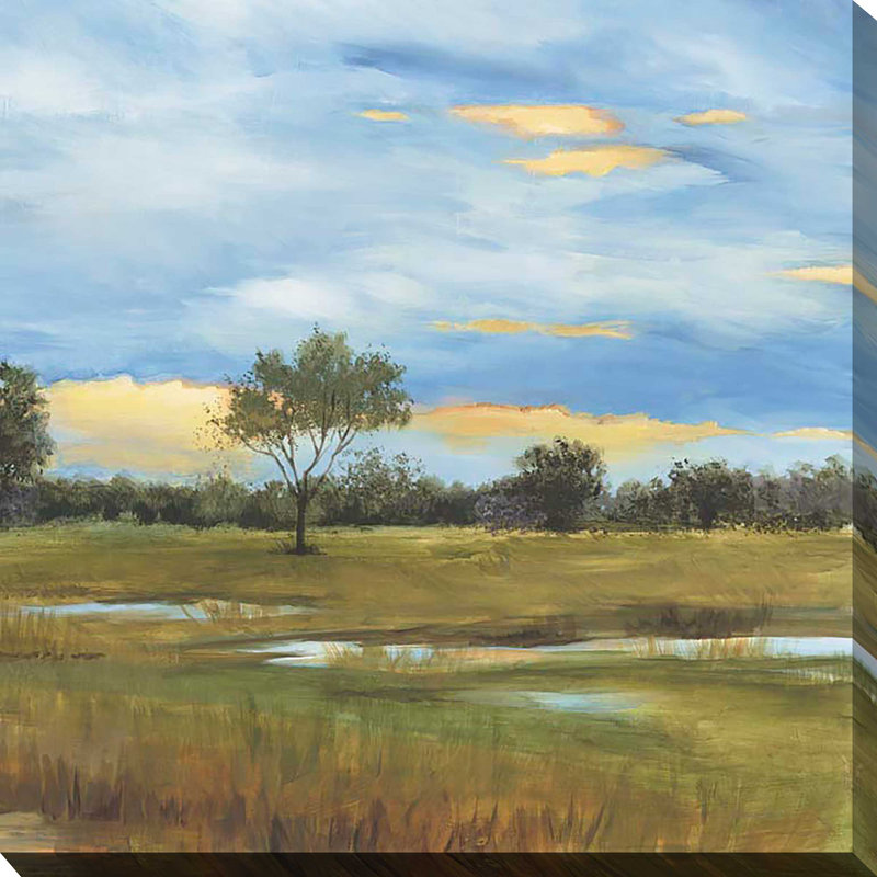 " Riverwalk II " by Liz Jardine, 36" H x 36" W x 1.5" D, Wrapped Canvas