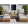 Crelake Teak 2 - Person Patio Conversation Sets with Cushions