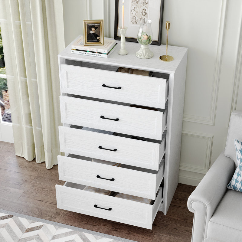 31'' W 5 - Drawer Dresser, White