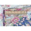 Tapis carré semi-antique à motif floral délavé 1 pi 5 po x 1 pi 6 po