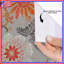 Rideaux de douche orange et gris à motif floral très longs-1243624006