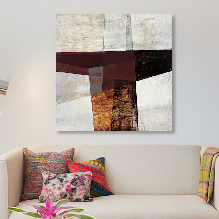 «Longcut II», impression sur toile, H 12 po x l 12 po x P 0,75 po, Pas de tapis, Toile tendue