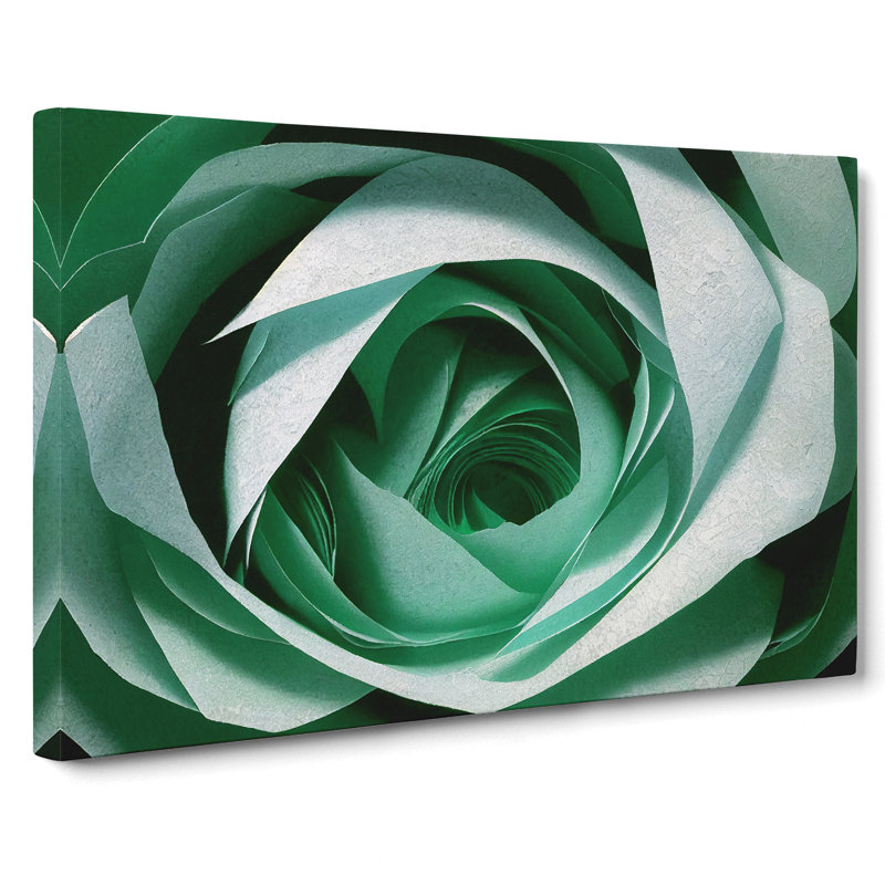 Glorious Rose Flower - Wrapped Canvas, 35cm H x 50cm W x 3cm D