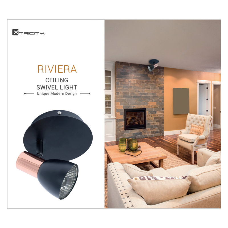 Plafonnier semi-encastré 1 lumière Riviera