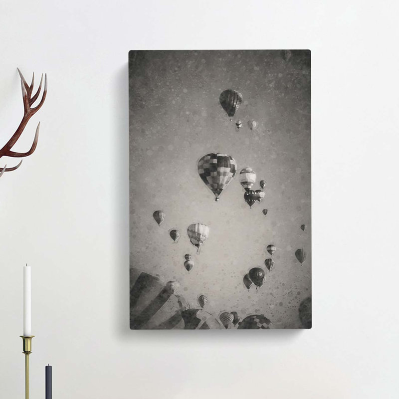 Taking A Hot Air Balloon Ride - Wrapped Canvas, 60cm H x 40cm W x 3cm D