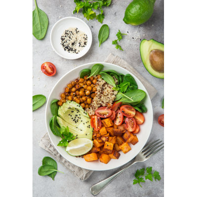 Healthy Vegan Lunch - Wrapped Canvas Print