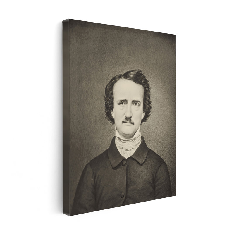 Edgar Allan Poe Portrait No2, Unframed, Canvas, 12"H x 16"W
