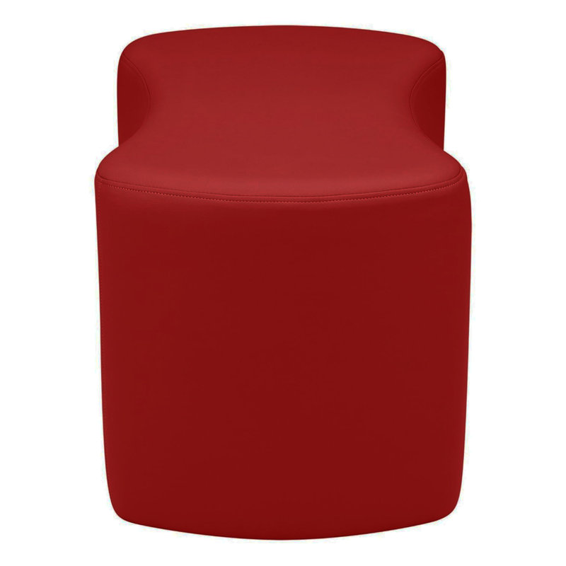 Pro Series Upholstered Bowtie Ottoman 18" Height, Crimson