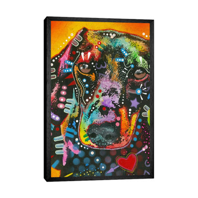 Brilliant Dachshund by Dean Russo - Print on Canvas