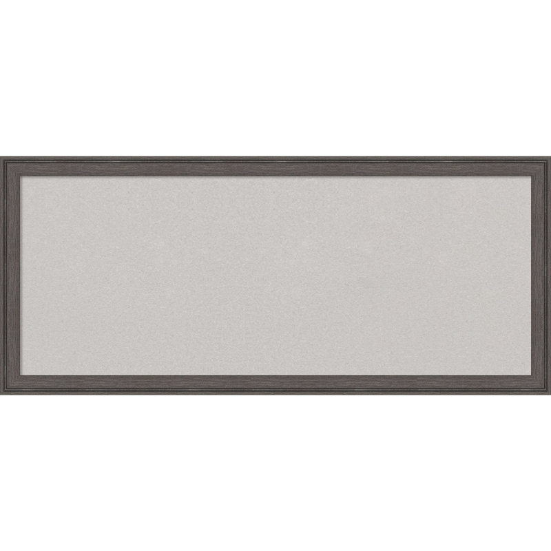 Petit tableau d'affichage mural en liège mural, 14 po x 32 po, Gris