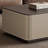 Saddle leather rectangular rock plate end table-106325213