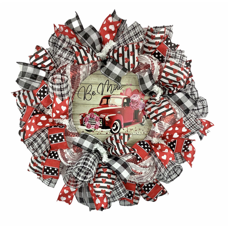 Couronne en maille 20 po Be Mine Truck