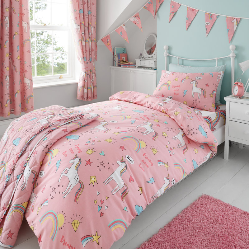 Griggsville Polyester Duvet Cover Set with Pillowcases, Double - 1 Standard Pillowcase
