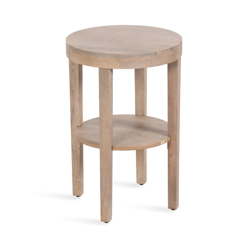 Solid Wood End Table, Brown