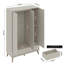 3 Door 2 Drawer Wardrobe With Mirror-544446392