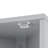 Grey Bathroom Storage Cabinet With Adjustable Shelves And Hidden Toiletries Space Multi-functional Compartments-524798872