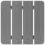 Square Outdoor Side Table , 38cm cm W 38cm cm D