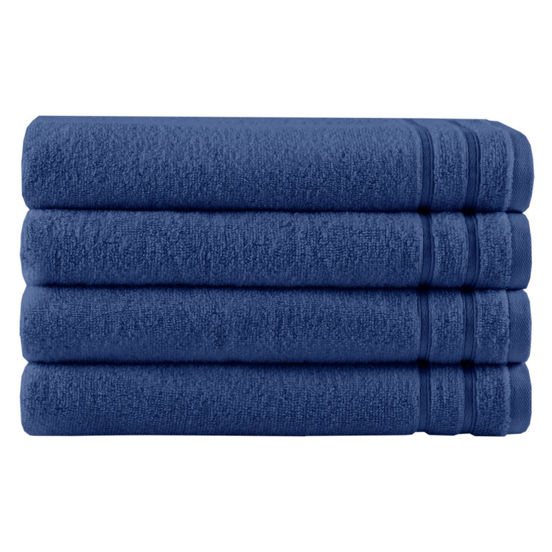 Ensemble de serviettes 4 pièces 400 g / m² 400 g / m² Essential Indigo, Indigo, Draps de bain - paquet de 4