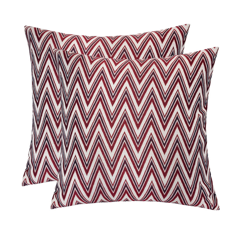Chevron Throw Pillow, Red