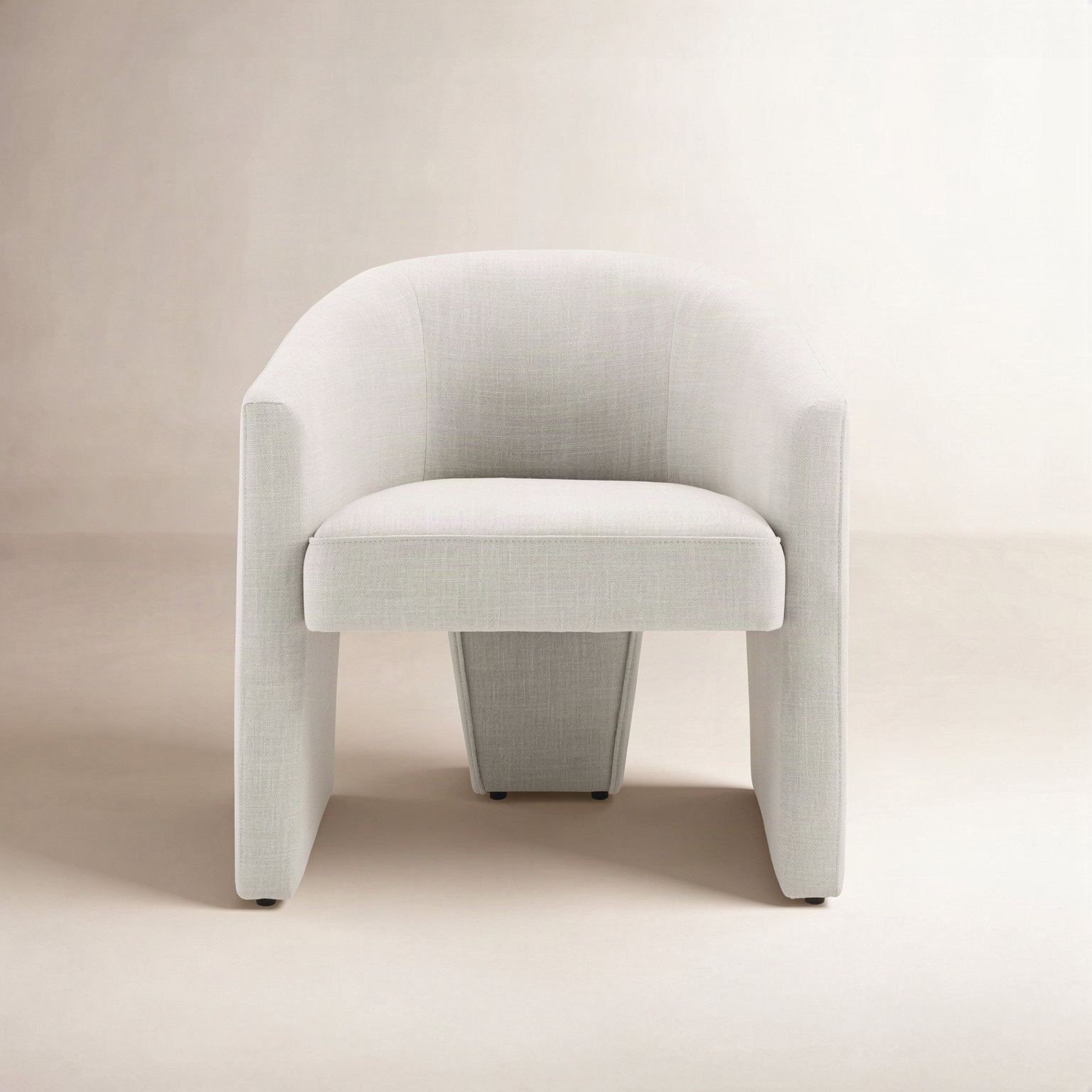 Edenton Dining Armchair, Effie Linen Performance Linen