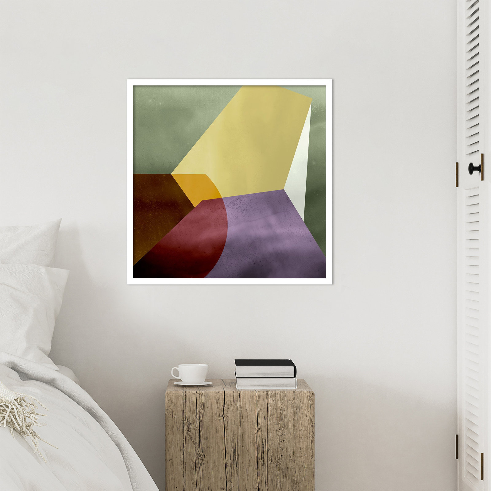 Flagler "Essentially Minimal VI" Print, 25" H x 25" W, White