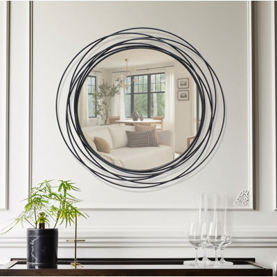 Baeddan Metal Flat Wall Mirror