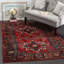 Tapis performance à motif sud-ouest rétro fabriqué à la main Hamadan Amaniya-23397721