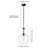 Verona 11" Wide Pendant with Glass Shade in Blackened Bronze/Clear-1260995225-1261104008