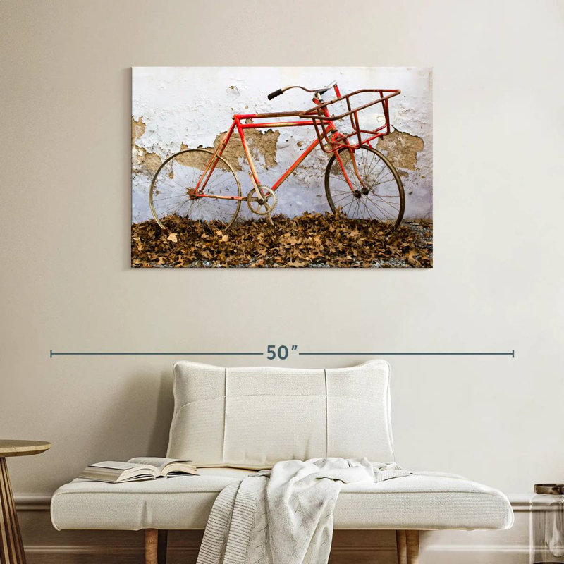 Mehar Rusty Bicycle, 26" H x 39" W