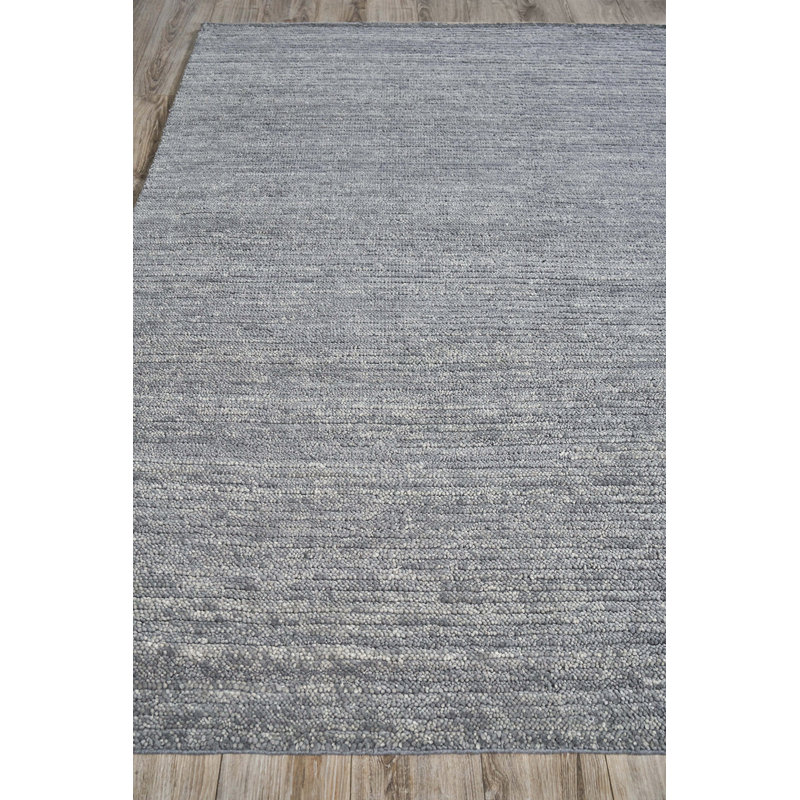Urth Wool Area Rug in Gray, Rectangle 2' x 3'