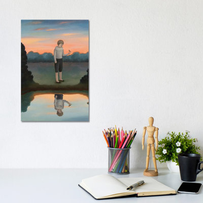 Reflection by Antoinette Kelly - Wrapped Canvas Print