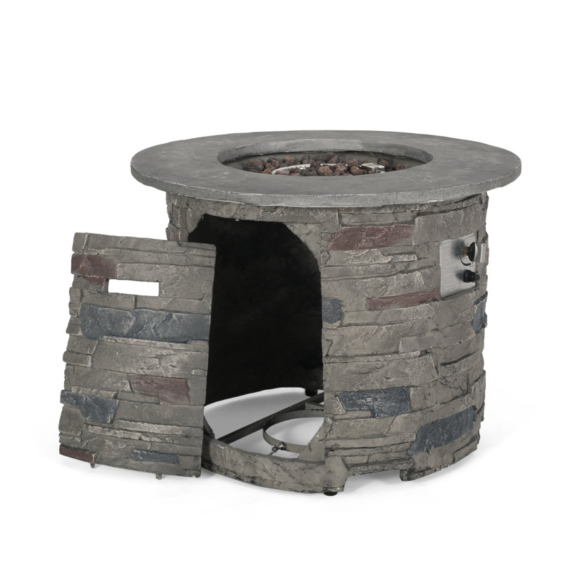 Outdoor 32" Round Mgo Propane Fire Pit Top - 40,000 BTU