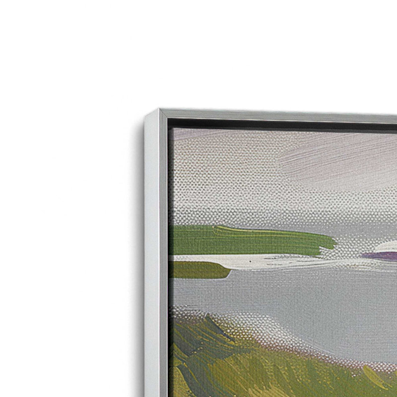 «Floral Coastal Walk», ensemble de 2, reproduction sur toile, H 12,75 po x l 12,75 po x P 1,75 po, Encadrement argenté