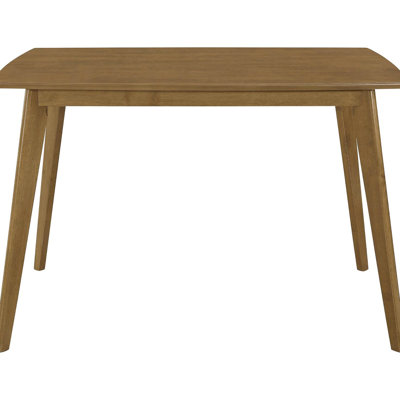 Chestnut Dining Table - Solid Wood, Rectangular Shape With Angled Legs For A Long-Lasting And Versatile Retro Stylish