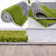 Myshaggy Collection Rugs Geometric Design in Green