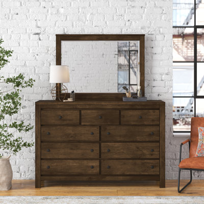 Commode 9 tiroirs avec miroir Geohagan