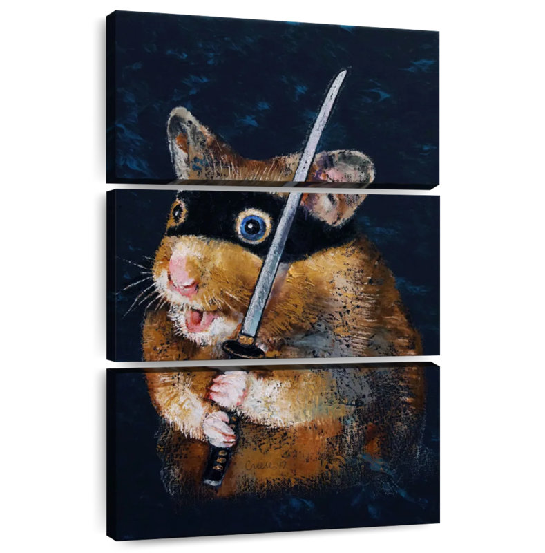 Brampt Ninja Hamster, 23" H x 14" W