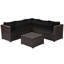 Ensemble de meubles de patio en rotin 6 pièces Patiojoy-1696303344