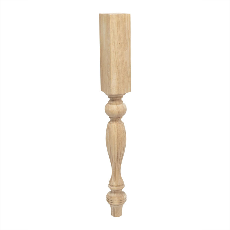 Hard Maple French Island Legs. 1 Piece, Hardwood, 35.25" H x 3.75" W x 3.75"D