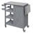 Foldable Outdoor Kitchen Island Patio Kitchen Island Outdoor Kitchen Cart Portable Prep Station With Lockable Wheels, Storage Cabinet And Towel Rack For Patio And Outdoor, Grey, Kitchen Island-1929840895