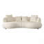 Canapé modulaire incurvé 102,36 pouces Mid Century Modern