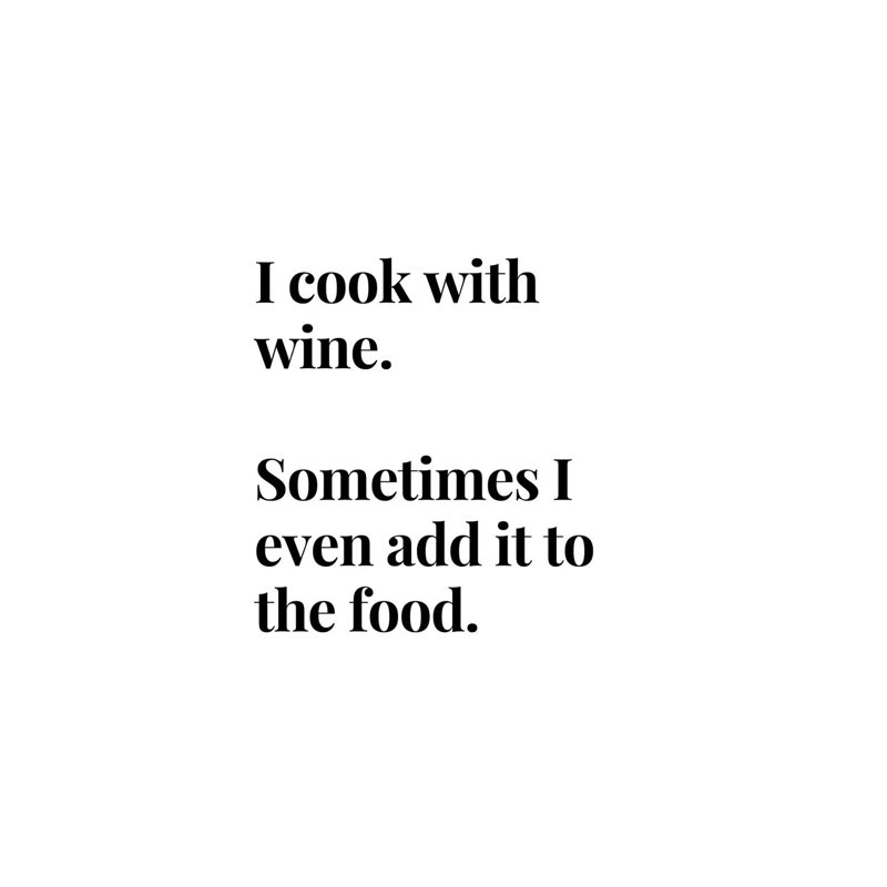 I Cook With Wine Bar And Kitchen Quote by Design Harvest - Wrapped Canvas Print, 66.04 cm H x 45.72 cm W x 1.91 cm D