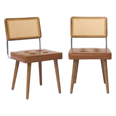 45.97cm H Stacking Side Chair in Brown
